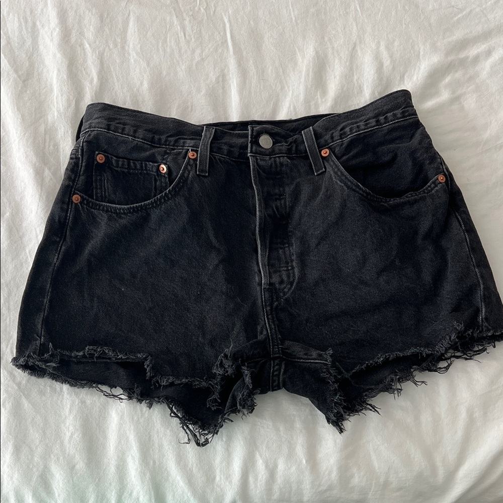 Levi's 501 Black Jean Shorts for Women